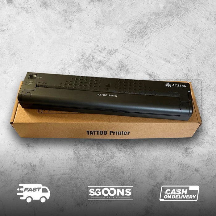 ATS886 Bluetooth Wireless Tattoo Stencil Printer | SGOONS TATTOO SUPPLY