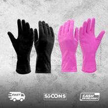 1 pair Black / Pink InkCraft Pro Tattoo Gloves  | SGOONS TATTOO SUPPLY