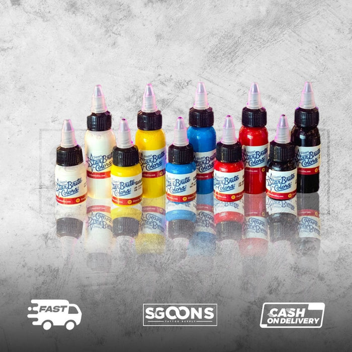 Tattoo Original Starbrite Primary Starter Color Set of 5 & 10 | SGOONS TATTOO SUPPLY